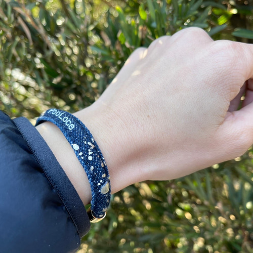 静電気対策】デニムバングル バングル・リストバンド PooLoce 通販