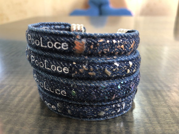 静電気対策】デニムバングル バングル・リストバンド PooLoce 通販
