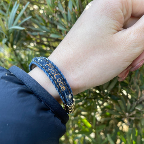 静電気対策】デニムバングル バングル・リストバンド PooLoce 通販