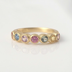 仁尾彫金『ゴールドギャラクシーアイアンクロスリング』ハンドメイド44