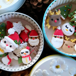 『Creema限定クリスマス2023』※クリスマスのミニアイシングクッキー　クッキー缶※身体に優しい!ケーキの飾りにも 4枚目の画像