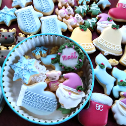 『Creema限定クリスマス2023』※クリスマスのミニアイシングクッキー　クッキー缶※身体に優しい!ケーキの飾りにも 7枚目の画像