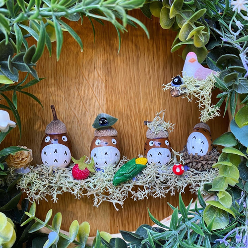 森のどんぐり ラベンダーリース L30センチ リース さくらどんぐり工房