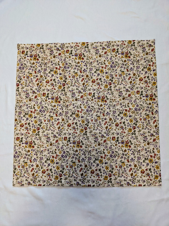 茶色系の花柄　タロットクロス　リーディングマット 2枚目の画像
