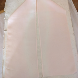【新品】正絹半衿(薄ピンクと生成りのボカシ)　シルク  着付け小物 8枚目の画像