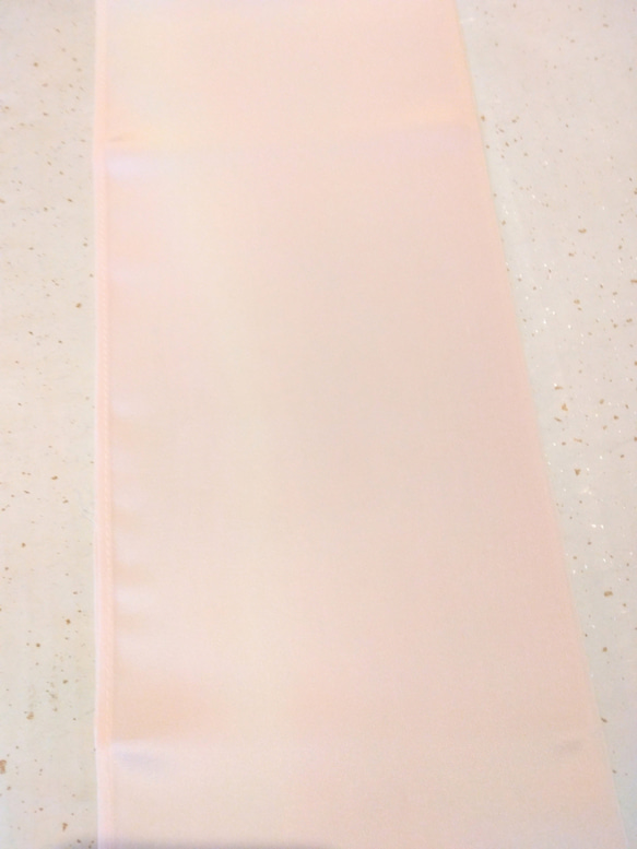 【新品】正絹半衿(薄ピンクと生成りのボカシ)　シルク  着付け小物 2枚目の画像