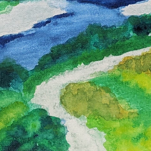 あかぎの山と川 水彩画原画 (F4) 絵画 yko 通販 14888891 あかぎの山と川 水彩画原画 (F4) 絵画 yko 通販 14888891