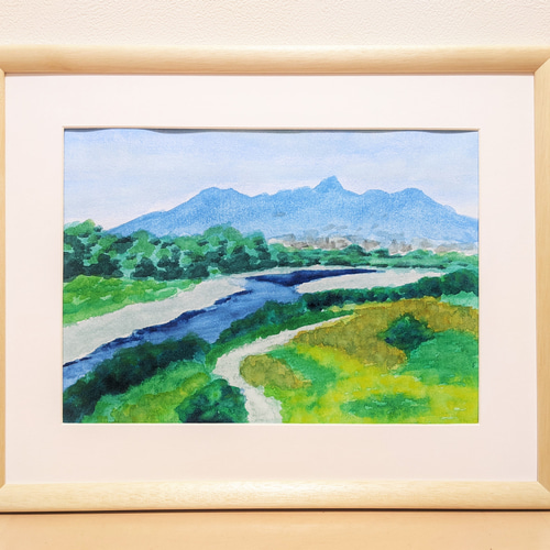 あかぎの山と川 水彩画原画 (F4) 絵画 yko 通販 14888891