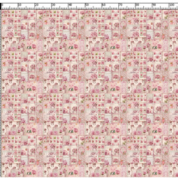 オックスフォード生地 天使柄  ハート 薔薇 天使 エンジェル 手芸  布 コットン 綿 2枚目の画像