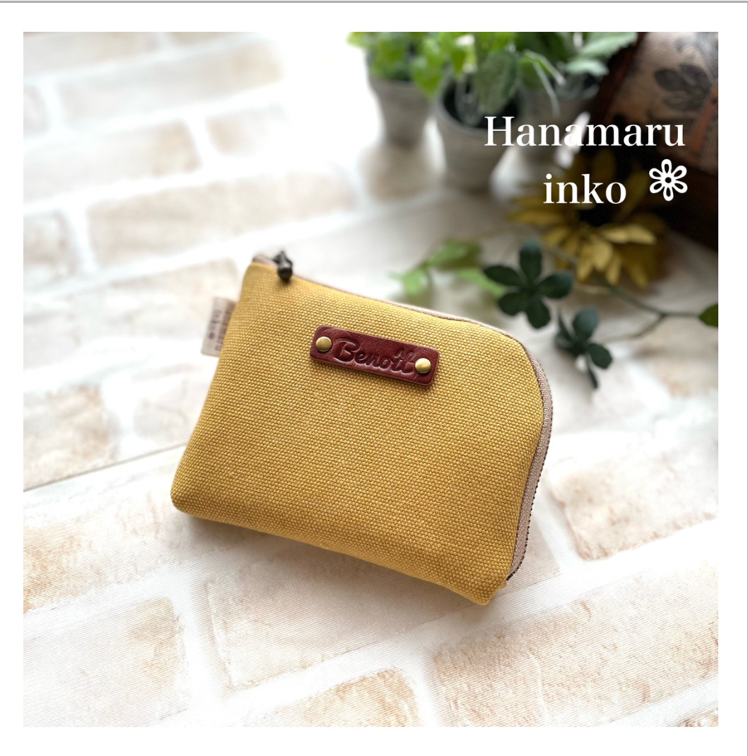 Taka@◎Handmade L字型ポーチ❣️2点セット◎ ポット夫人様専用◎Handmade L字型ファスナーポーチ❣️◎2点セット