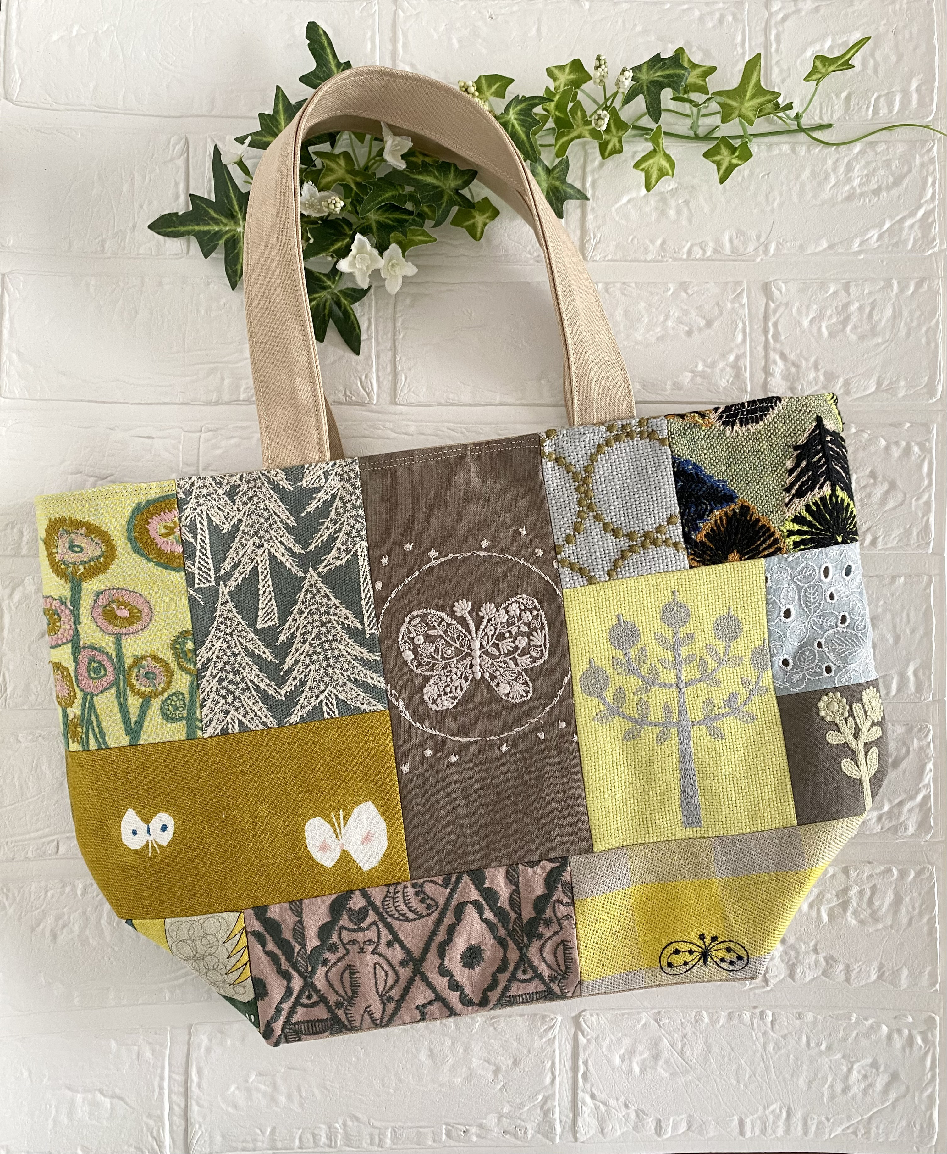ハンドメイド♡ミナペルホネン♡Lulu♡large♡マチ付きトート ハンドメイド♡ミナペルホネン♡Lulu♡large♡マチ付きトート