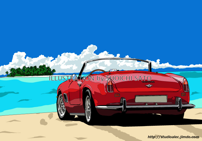 版画作品　「Blue Sparkring」