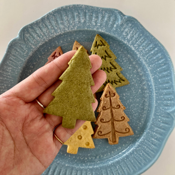 クリスマスツリー　木　3種類のスタンプセット　【クッキー型】 2枚目の画像