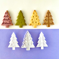 クリスマスツリー　木　3種類のスタンプセット　【クッキー型】 6枚目の画像