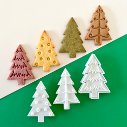 クリスマスツリー　木　3種類のスタンプセット　【クッキー型】 1枚目の画像