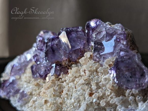 【Yaogangxian Fluorite】ヤオガンシャン産｜パープルフローライト原石｜ 中国湖南省｜蛍石｜鉱物標本 1枚目の画像