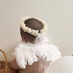 はなかんむり 天使の花冠ホワイト 48㎝ 雑貨・その他 coco＋f 通販