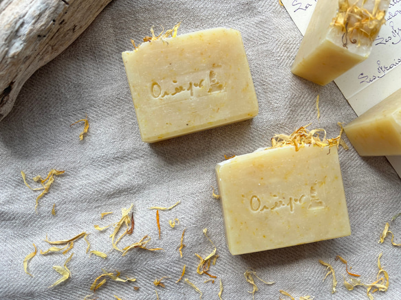 【人気No.10】カレンデュラ石鹸　Calendula Soap オーガニック 雑貨石鹸【1個】 6枚目の画像