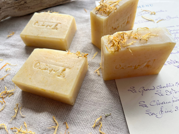 【人気No.10】カレンデュラ石鹸　Calendula Soap オーガニック 雑貨石鹸【1個】 2枚目の画像