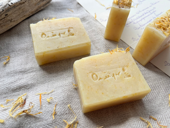 【人気No.10】カレンデュラ石鹸　Calendula Soap オーガニック 雑貨石鹸【1個】 4枚目の画像