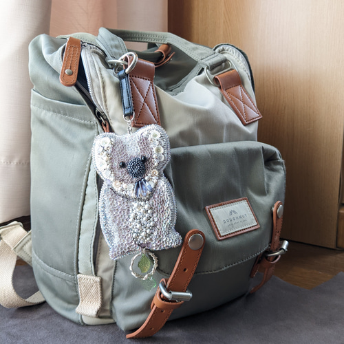 美品❤️‍❤️‍バッグチャーム 小物 コアラ ムートン バッグチャーム キーホルダー コアラ型 koala