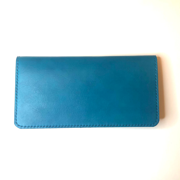 [全8色] 長財布　ヌメ革　手縫い　ロングウォレット 4枚目の画像