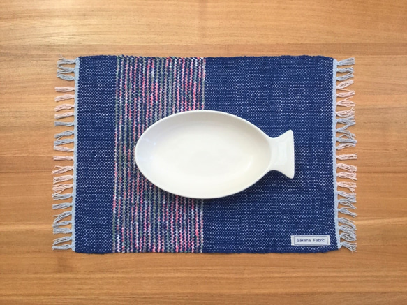 ほっこり裂織りランチョンマットとコースター