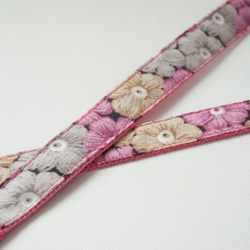 かぎ編み風＊犬用首輪（１５／２０ｍｍ幅）　オーダーメイド　子犬　小型犬　中型犬　花柄　小花 7枚目の画像