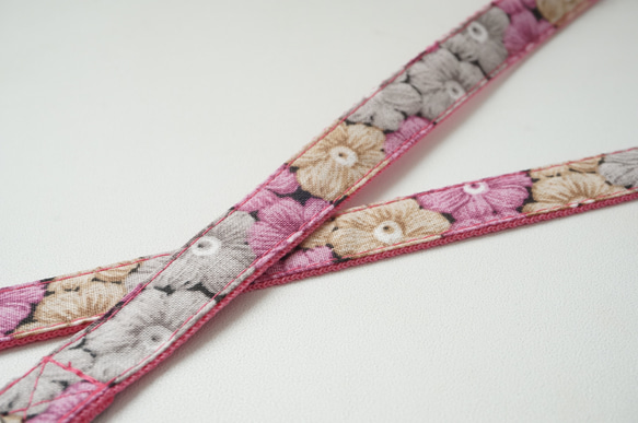 かぎ編み風＊犬用首輪（１５／２０ｍｍ幅）　オーダーメイド　子犬　小型犬　中型犬　花柄　小花 7枚目の画像