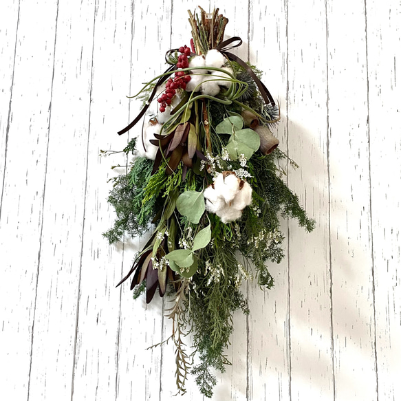 クリスマススワッグ＊ネイティブフラワー☆ドライフラワースワッグ クリスマススワッグ＊ネイティブフラワー☆ドライフラワースワッグ