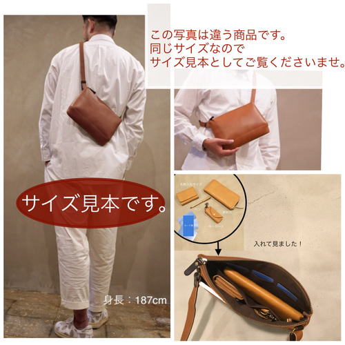 オレンジ色」スマートミニショルダーバッグ.サコッシュ サコッシュ