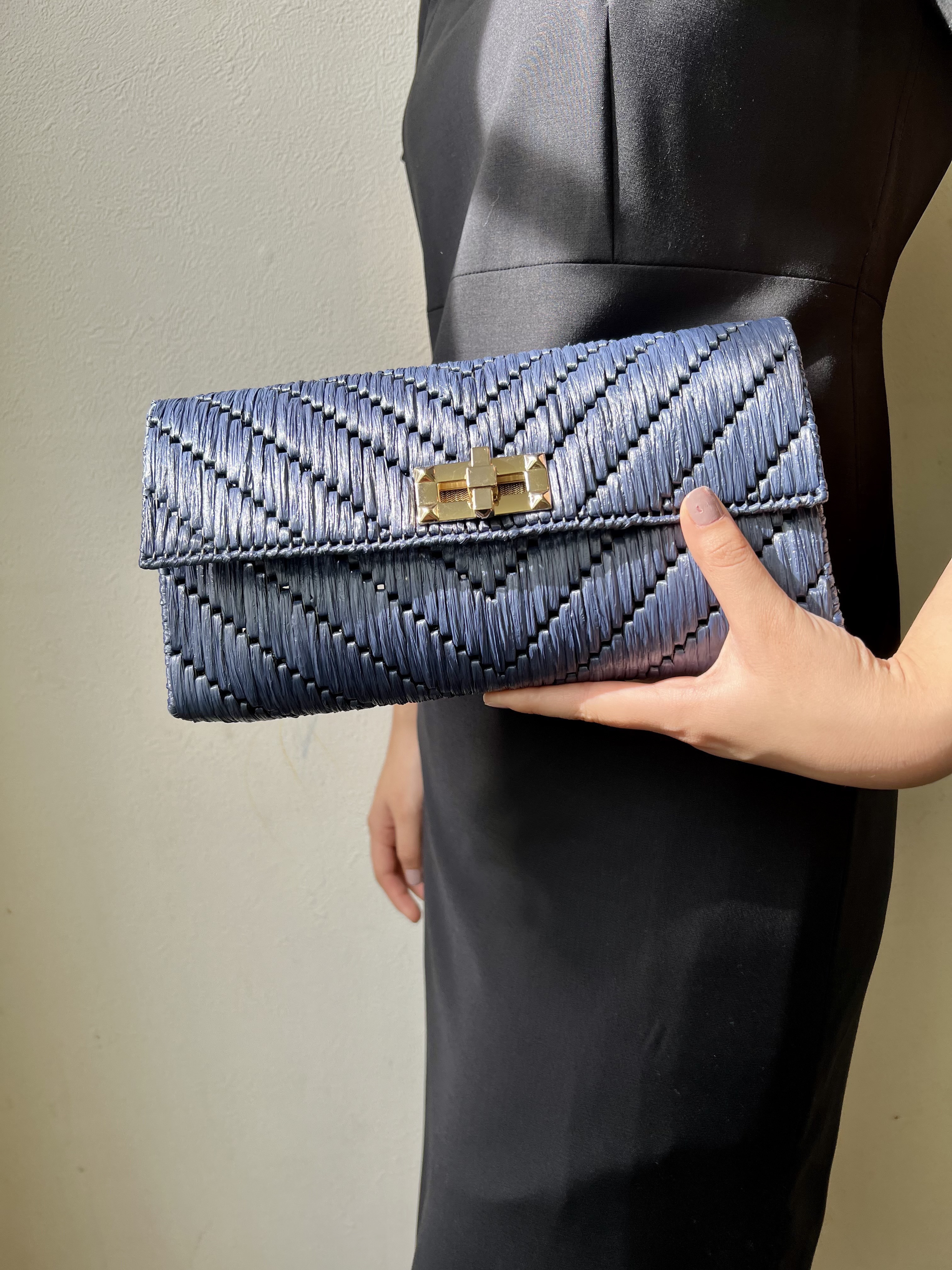 秋冬新作■2way3way■１つあれば超万能♪大人のためのきちんとバッグ　入学卒業　ポシェット　ネイビー