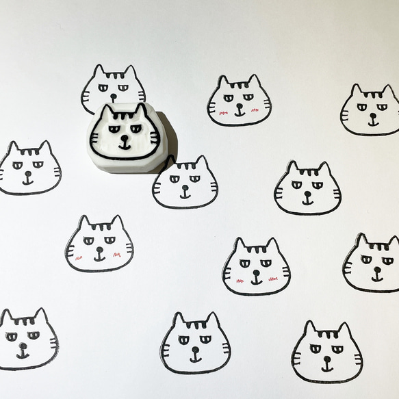 ねこの消しゴムはんこ #28 はんこ・スタンプ こぶたのおみせ