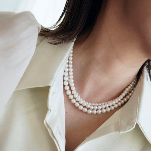 3連 パール チョーカー ネックレス /フォーマル セレモニー チョーカー