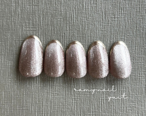 マグネット×ミラーフレンチネイル ネイルチップ（つけ爪） yui.t 通販