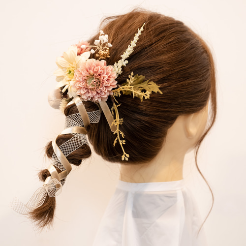 11/17❁︎memi様❁︎成人式 髪飾り ヘッドドレス ベロアリボン 11/17❁︎memi様❁︎成人式 髪飾り ヘッドドレス ベロアリボン