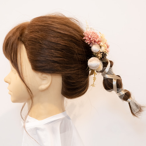 11/17❁︎memi様❁︎成人式 髪飾り ヘッドドレス ベロアリボン Amazon.co.jp: ヘッドドレス ベロアリボン パールピン 髪飾り