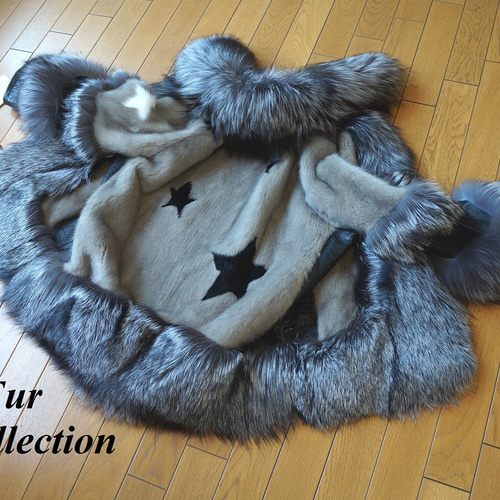 シェアードミンク ファーコート リーフ柄 リンクス染め ヴァーカンティ