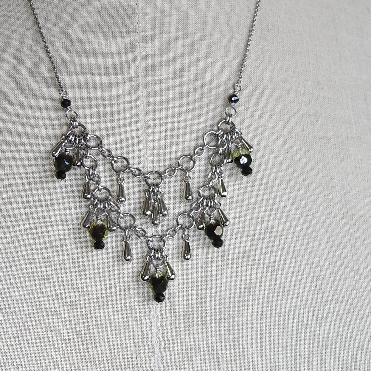 葡萄drop＊サージカルステンレスネックレス