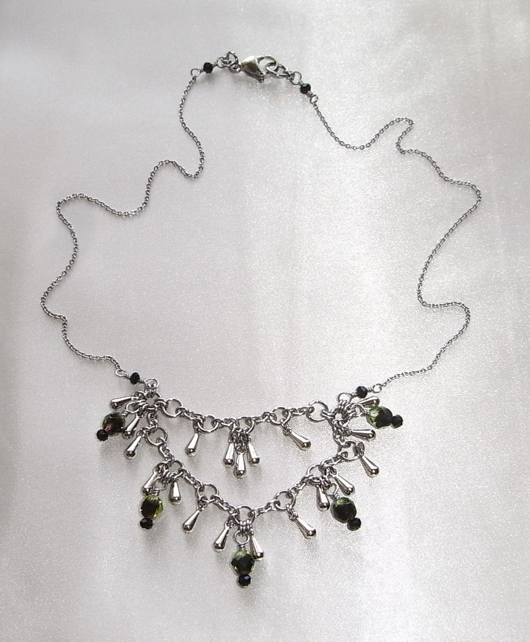 葡萄drop＊サージカルステンレスネックレス