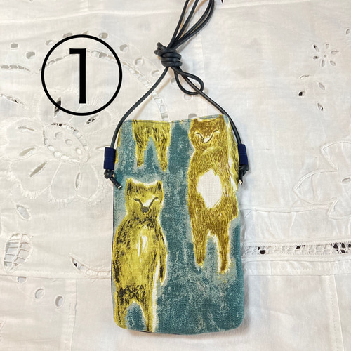 スマホポシェット ミニバッグ ミナペルホネン使用♪ 第三弾 スマホ