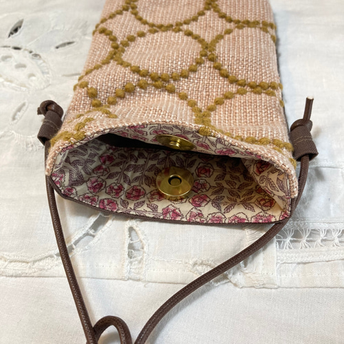 スマホポシェット ミニバッグ ミナペルホネン使用♪ 第三弾 スマホ