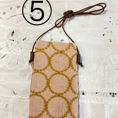 スマホポシェット ミニバッグ ミナペルホネン使用♪ 第三弾 スマホ