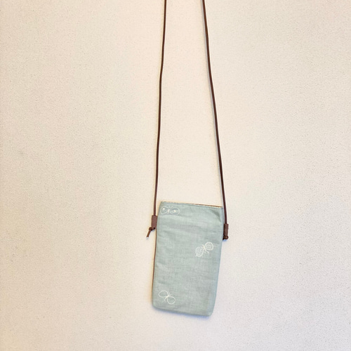 スマホポシェット ミニバッグ ミナペルホネン使用♪ 第三弾 スマホ