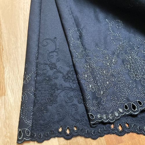 miwa様ご注文分☆両耳スカラップ刺繍兵児帯 和装小物（帯・半襟） 海猫 