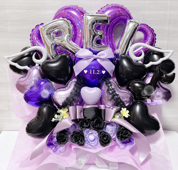 バルーンギフト　バルーンアレンジ 結婚祝い　誕生日　生誕祭　推し　開店祝い　ギフト　プレゼント　バルーン X1348503157(10270円)