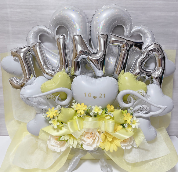 バルーンギフト　バルーンアレンジ 結婚祝い　誕生日　生誕祭　推し　開店祝い　ギフト　プレゼント　バルーン  JSB1276737965(9750円)