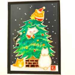 グラスデコ『クリスマスツリー』原画 3枚目の画像