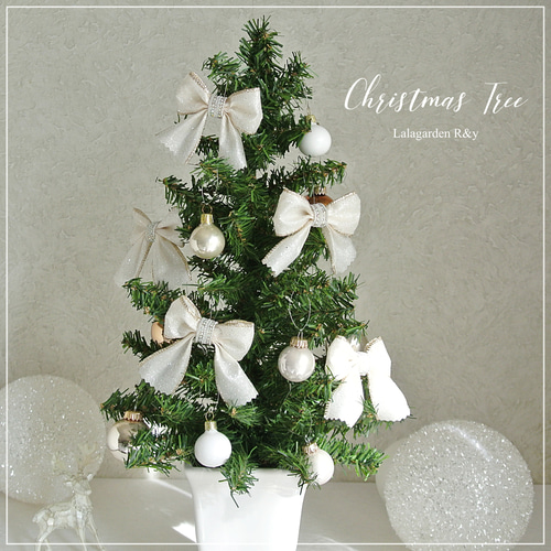 再販】リボンオーナメント クリスマスオーナメント 華やかグリッター