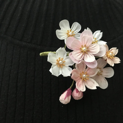 桜の春待ちコサージュ1 卒業式入学式　お花見に 4枚目の画像